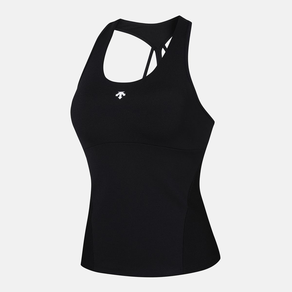데상트(DESCENTE) 여성 롱 미디움서포트 브라탑 블랙(SO322TBR82)