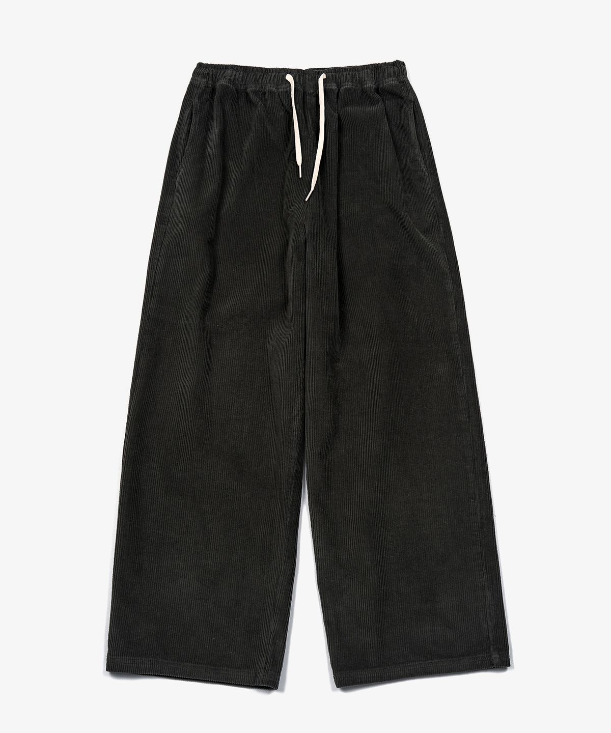 토피(TOFFEE) 코듀로이 와이드 밴딩 팬츠 (BLACK)
