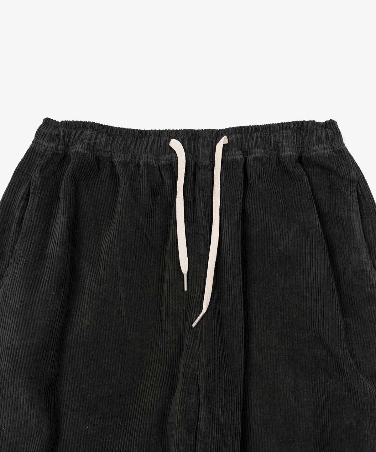 토피(TOFFEE) 코듀로이 와이드 밴딩 팬츠 (BLACK)
