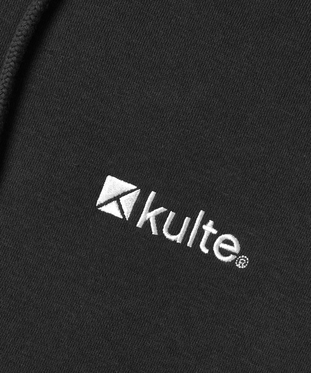 쿨트(KULTE) 아이콘 로고 후디 D.GREY