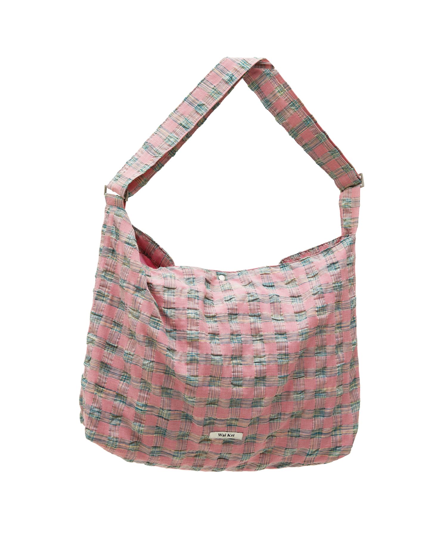 さらに100円引き◆Wai Kei◆Quilting big crossbag MUSINSA公式 | WAI KEI check crossbody bag pink
