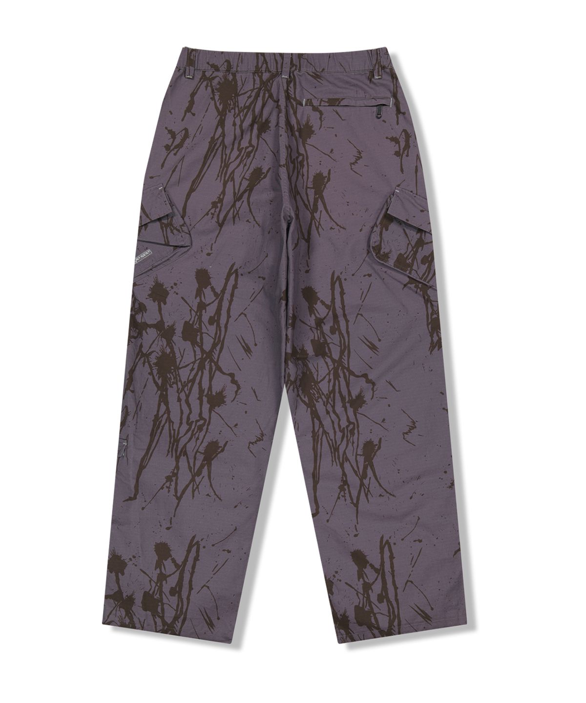 예스아이씨(YESEYESEE) Zipper Knee Multi Pocket Pants Purple