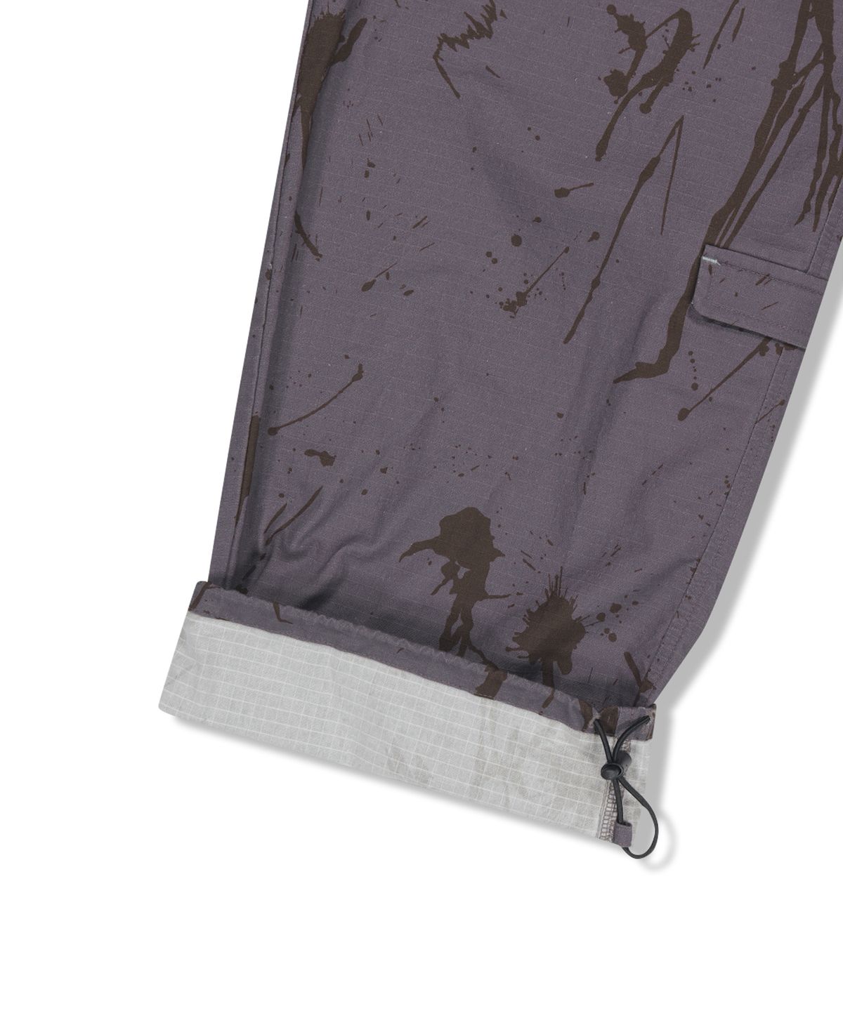 예스아이씨(YESEYESEE) Zipper Knee Multi Pocket Pants Purple