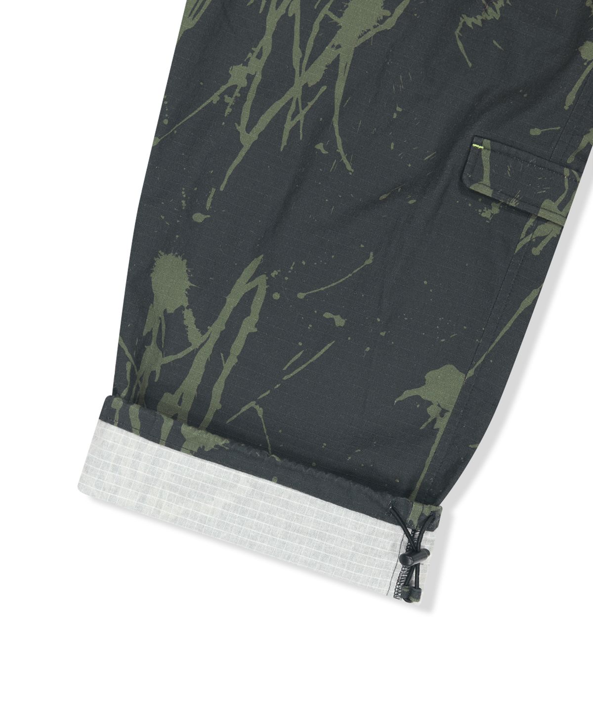 예스아이씨(YESEYESEE) Zipper Knee Multi Pocket Pants Dark Grey