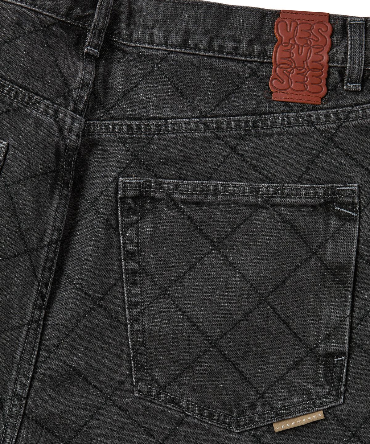 예스아이씨(YESEYESEE) Equal Net 5 Pockets Denim Pants Black