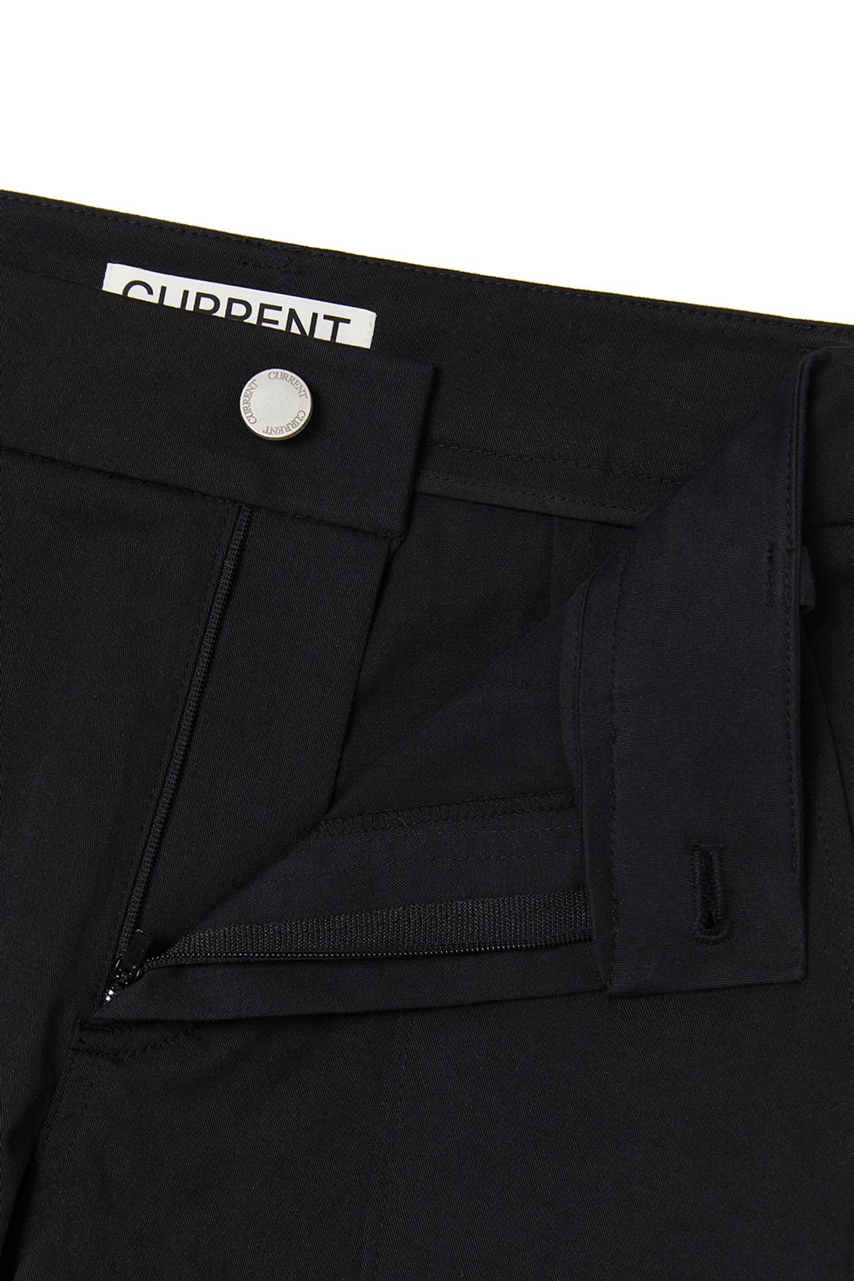 커렌트(CURRENT) TWO-WAY WASHING CARGO PANTS [BLACK]