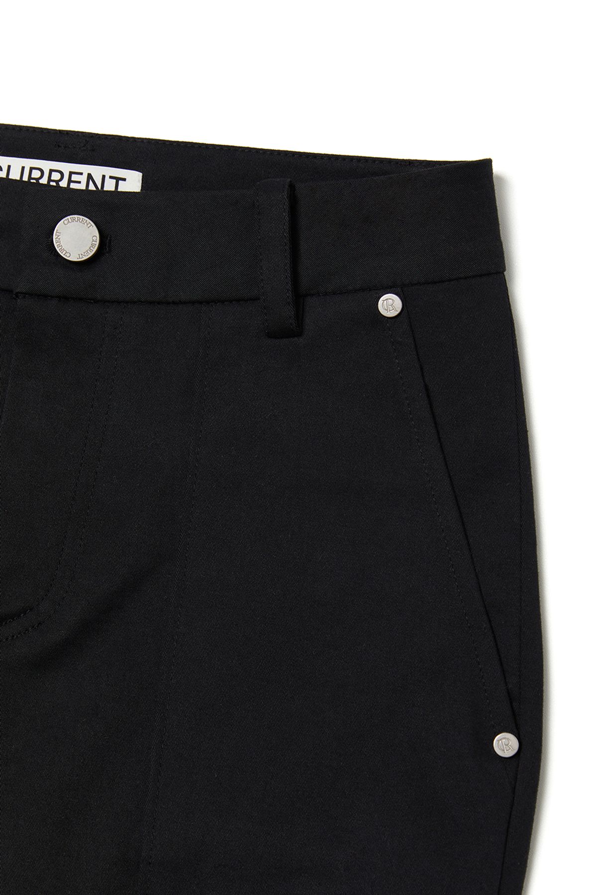 커렌트(CURRENT) TWO-WAY WASHING CARGO PANTS [BLACK]