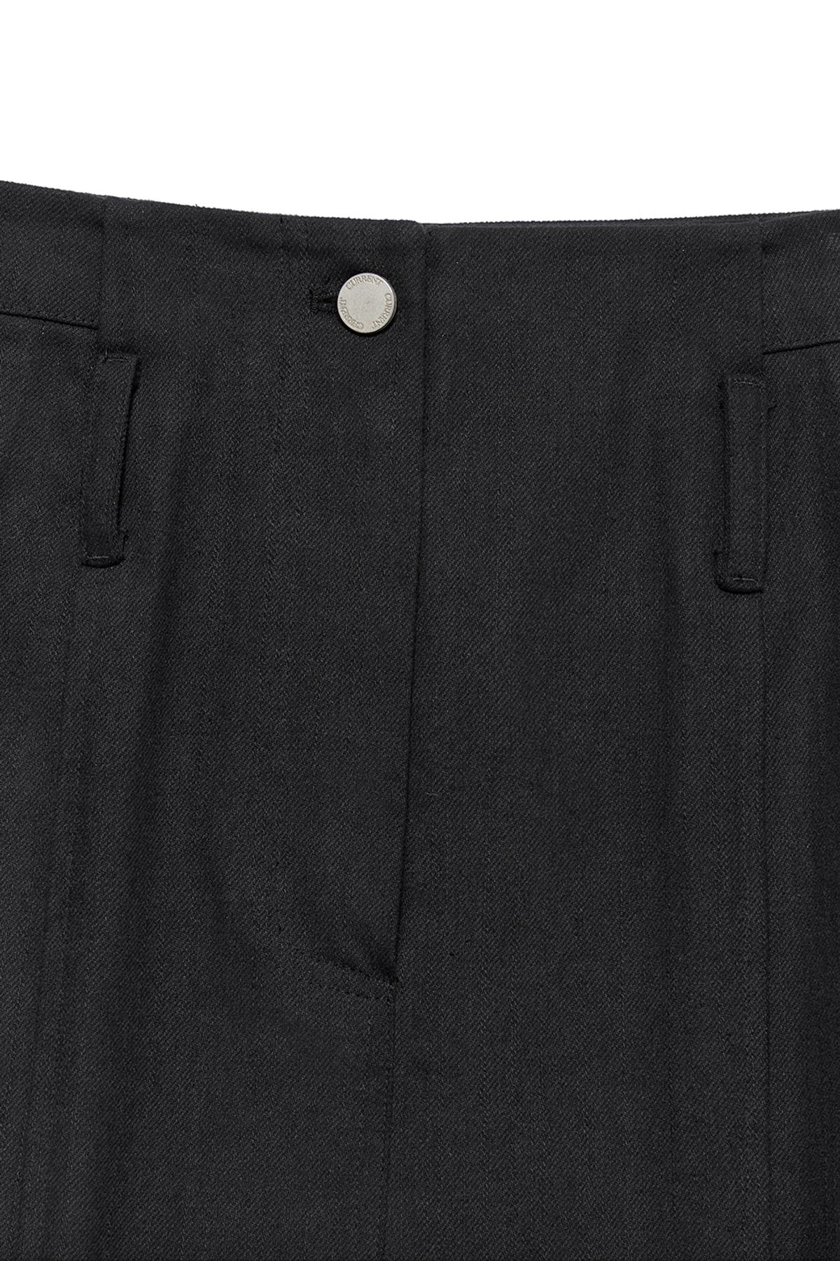 커렌트(CURRENT) SHEER MIX MAXI SKIRT [BLACK]