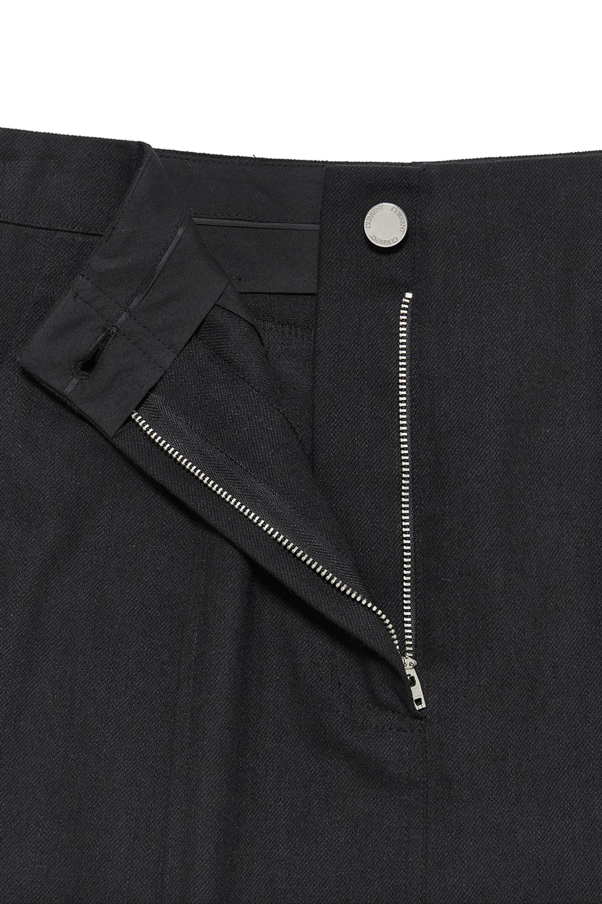 커렌트(CURRENT) SHEER MIX MAXI SKIRT [BLACK]