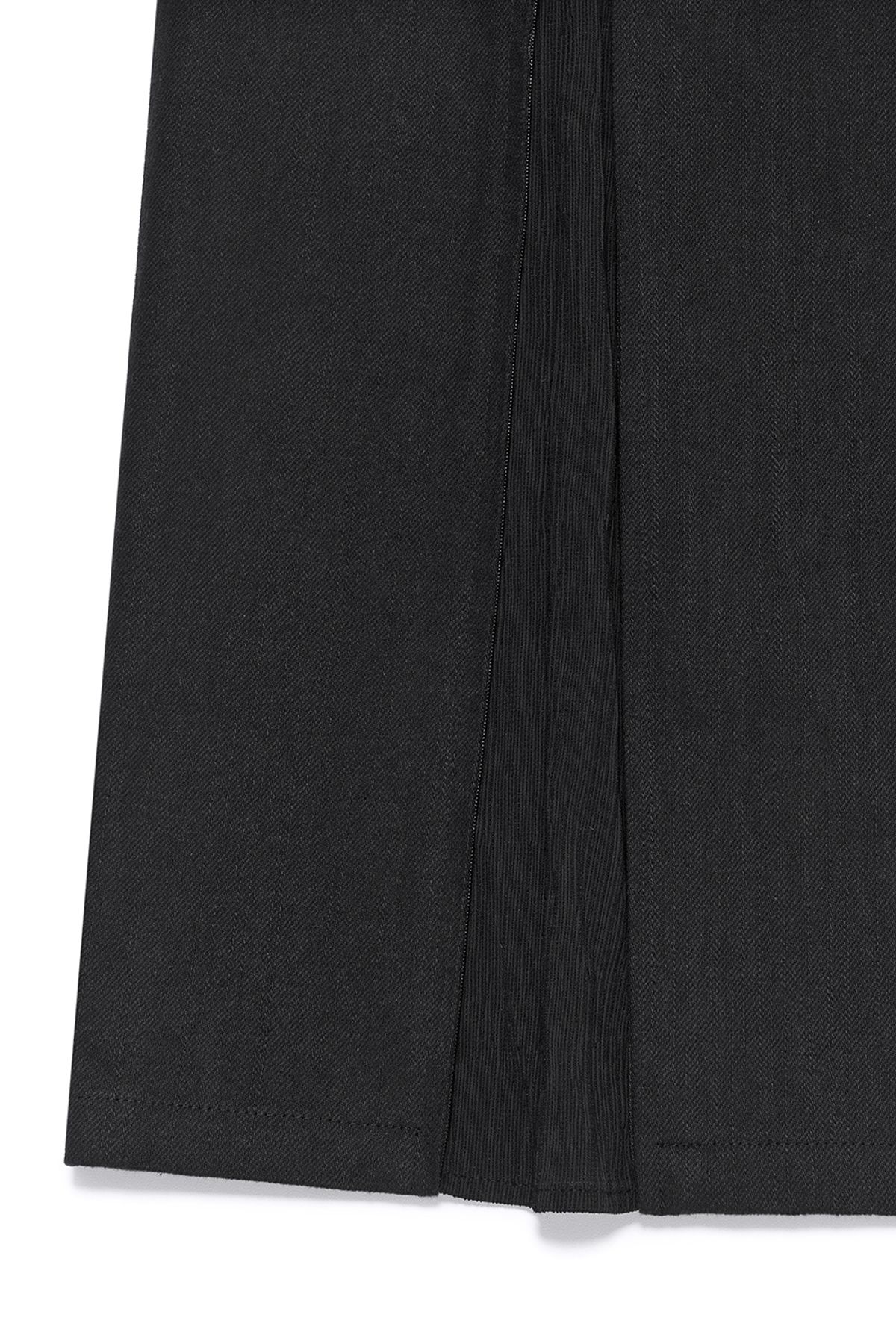 커렌트(CURRENT) SHEER MIX MAXI SKIRT [BLACK]