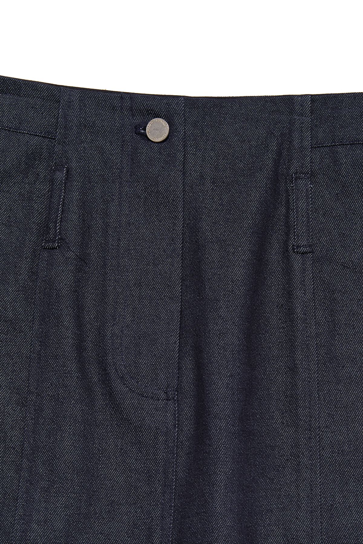 커렌트(CURRENT) SHEER MIX MAXI SKIRT [DARK INDIGO BLUE]