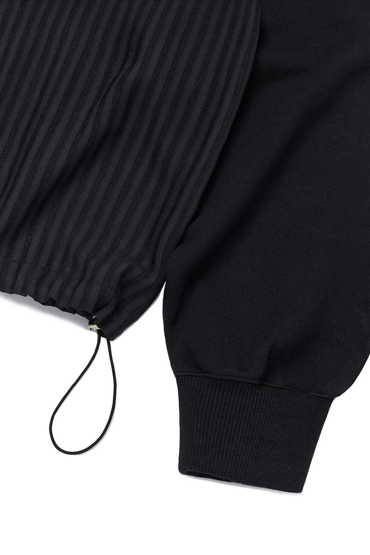 커렌트(CURRENT) SIGNATURE SHEER SWEATSHIRT [BLACK]