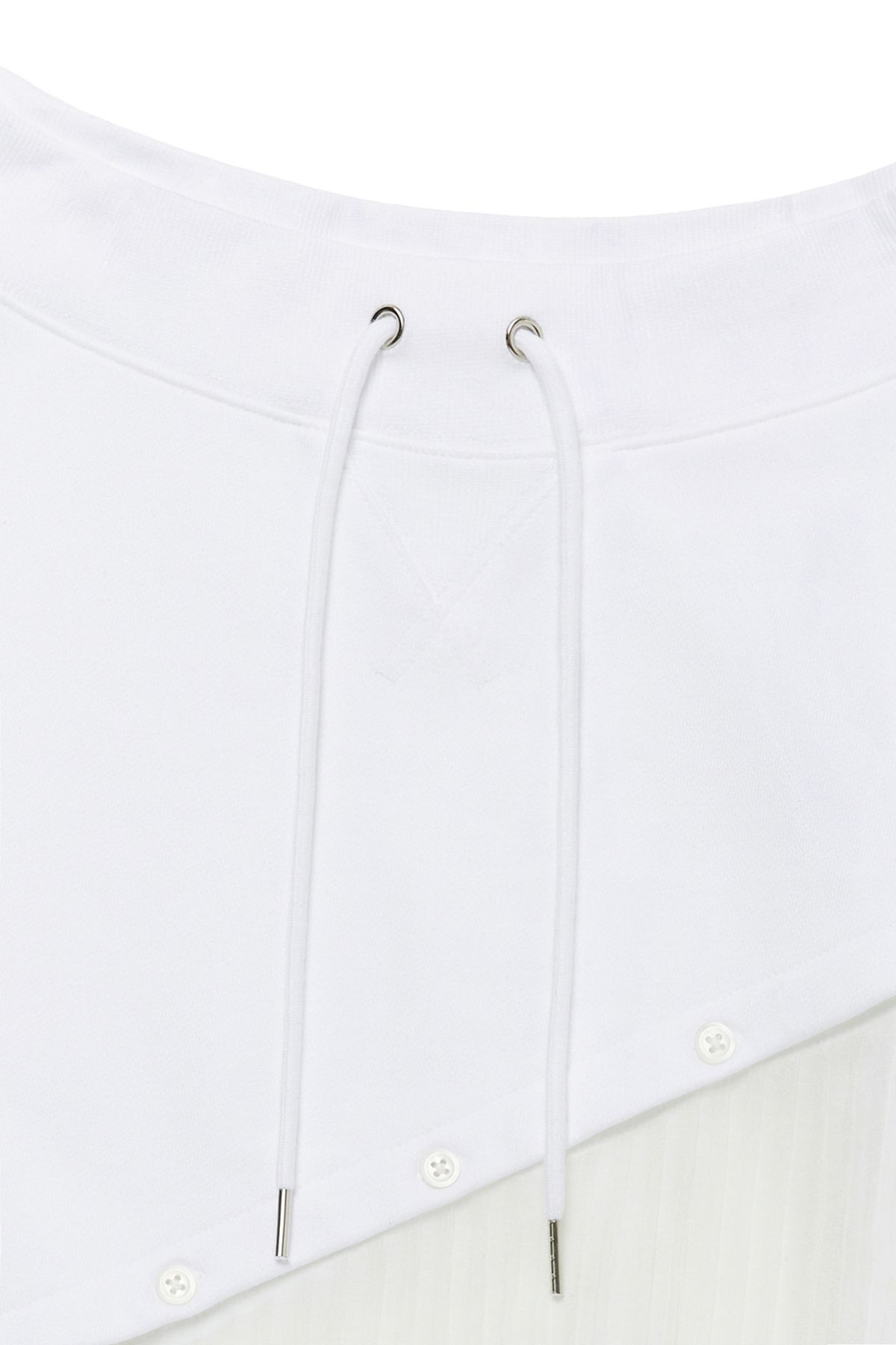 커렌트(CURRENT) SIGNATURE SHEER SWEATSHIRT [WHITE]