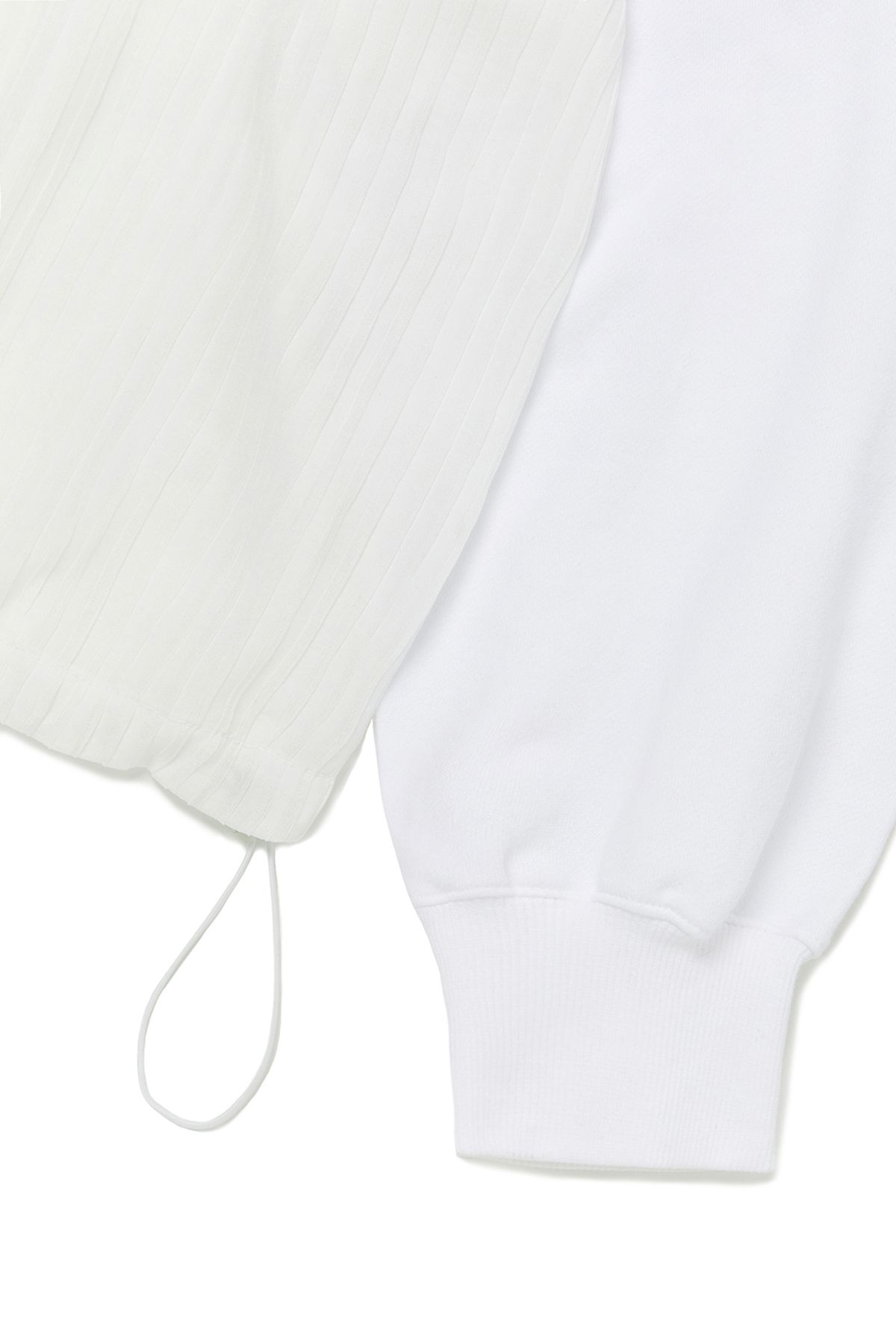 커렌트(CURRENT) SIGNATURE SHEER SWEATSHIRT [WHITE]