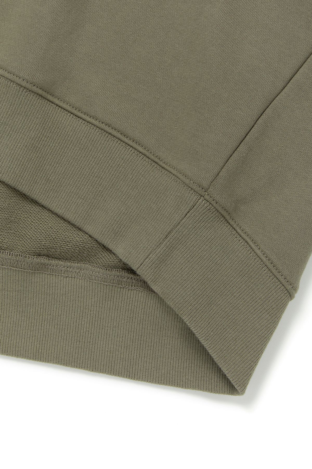 커렌트(CURRENT) SLIT GRAPHIC SWEATSHIRT [KHAKI]