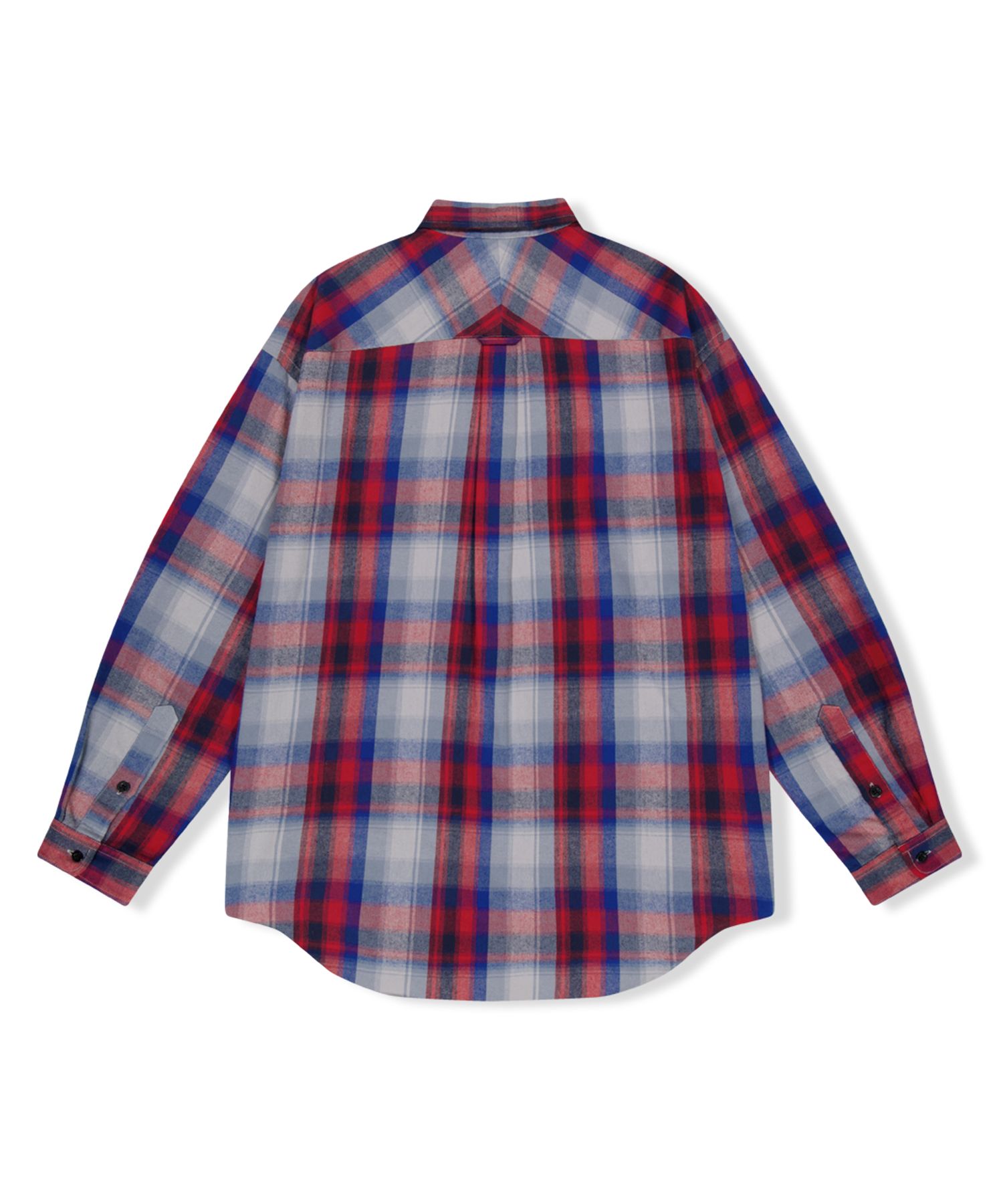 シャツ YESEYESEE Flannel Check Shirt 5JH745 yeseyesee® :: Flannel Check Shirt Blue