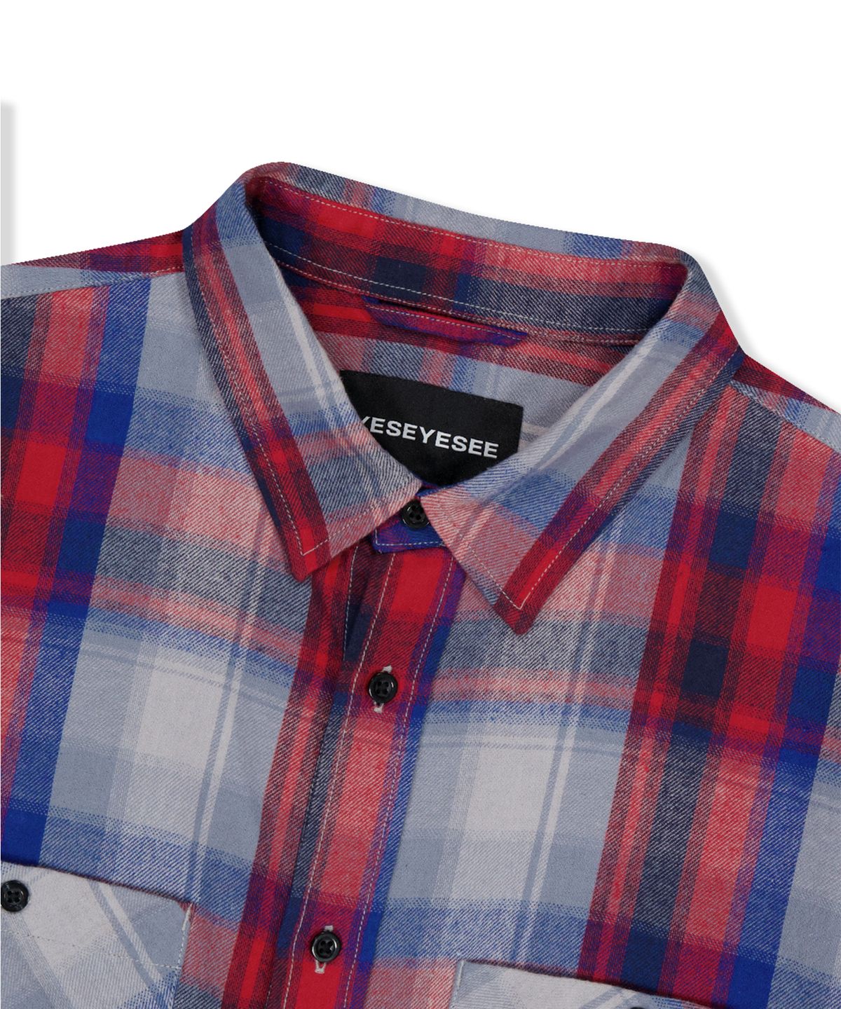 예스아이씨(YESEYESEE) Flannel Check Shirt Red