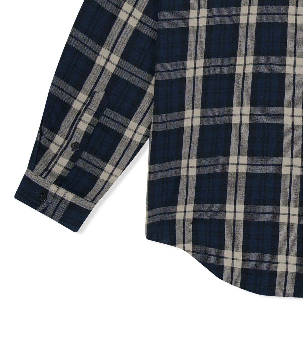 예스아이씨(YESEYESEE) Flannel Check Shirt Navy