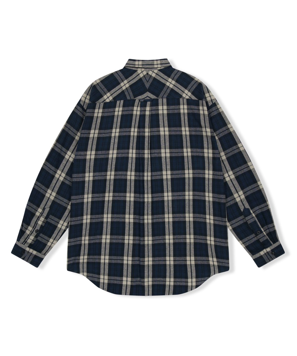 예스아이씨(YESEYESEE) Flannel Check Shirt Navy