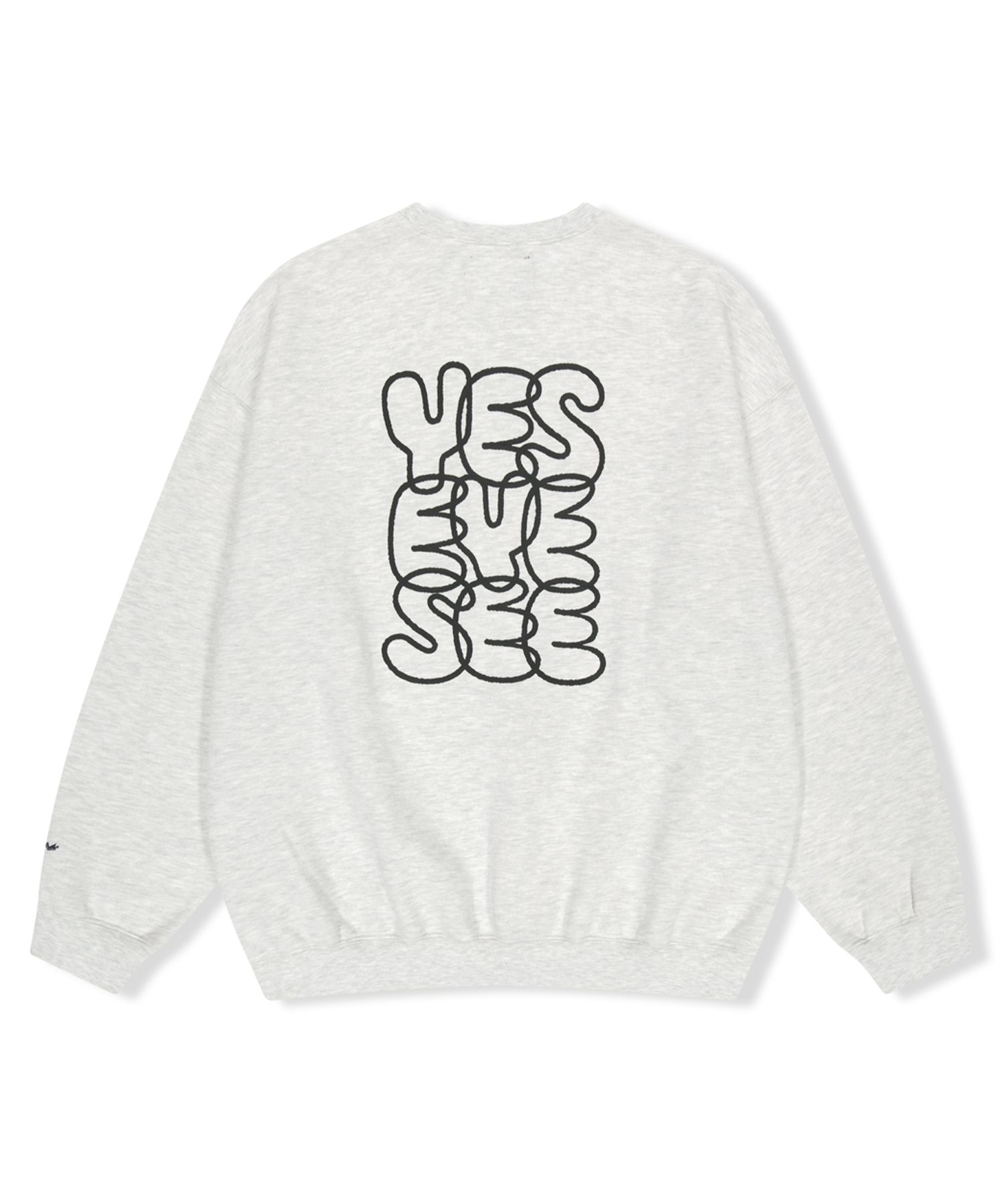 MUSINSA公式 | YESEYESEE C-Logo Sweatshirt Light Gray