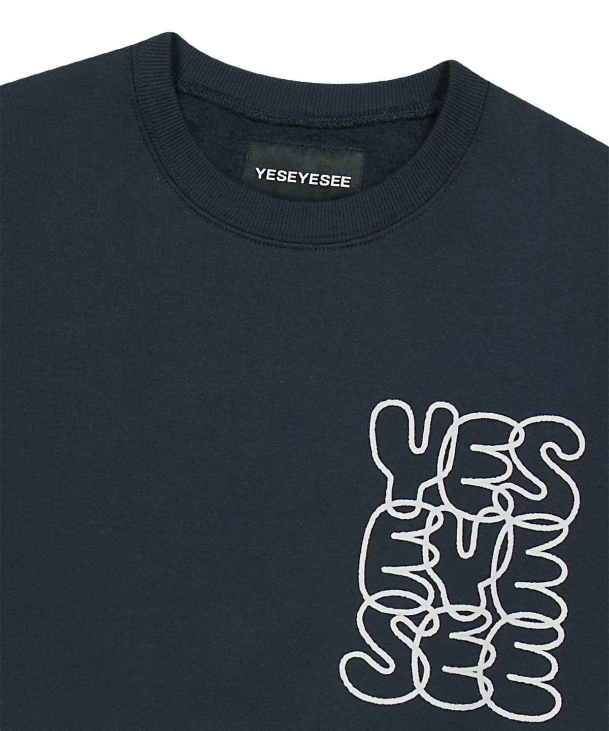 예스아이씨(YESEYESEE) C-Logo Sweatshirt Charcoal