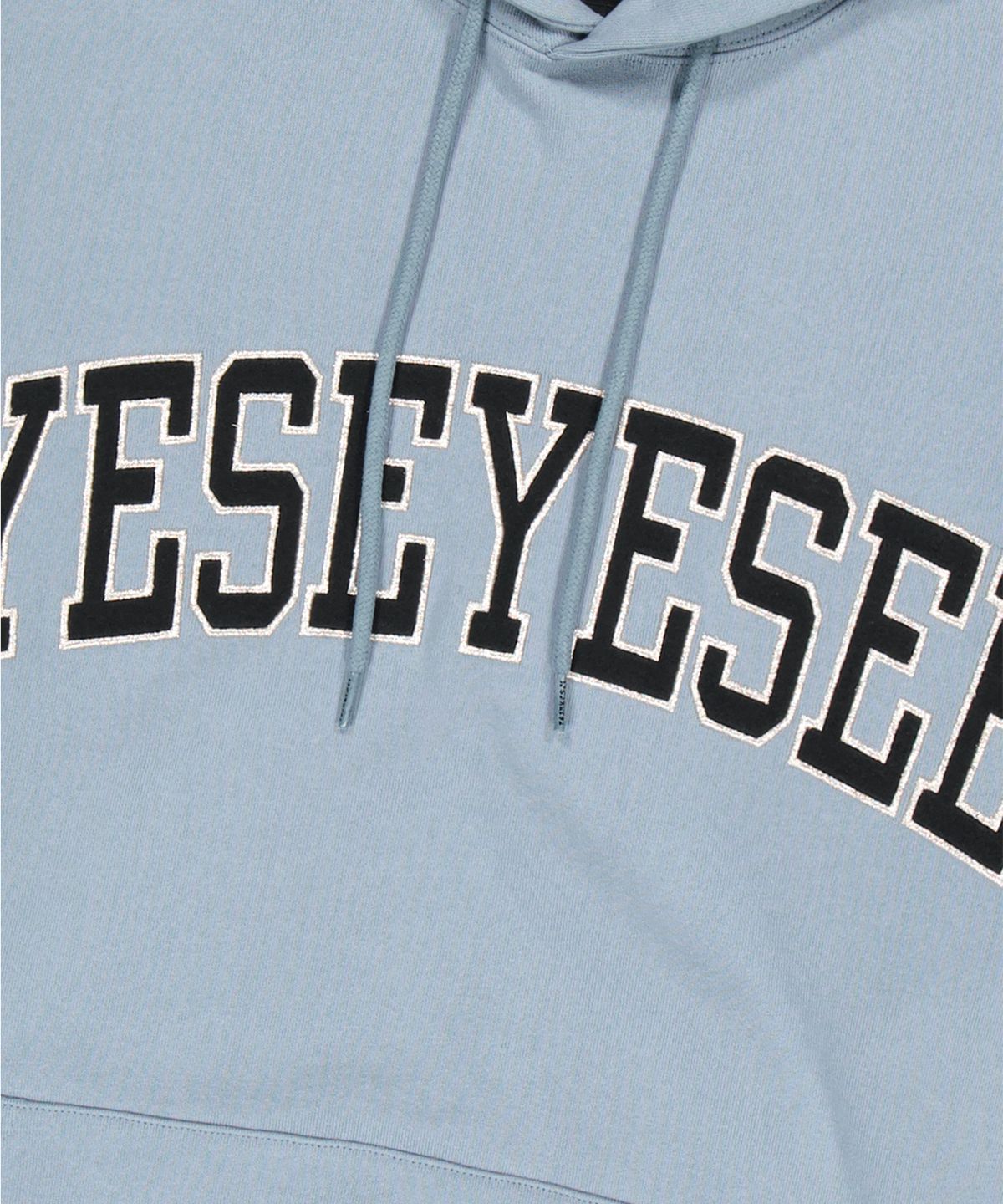 예스아이씨(YESEYESEE) Arch Logo Hoodie Cool Grey