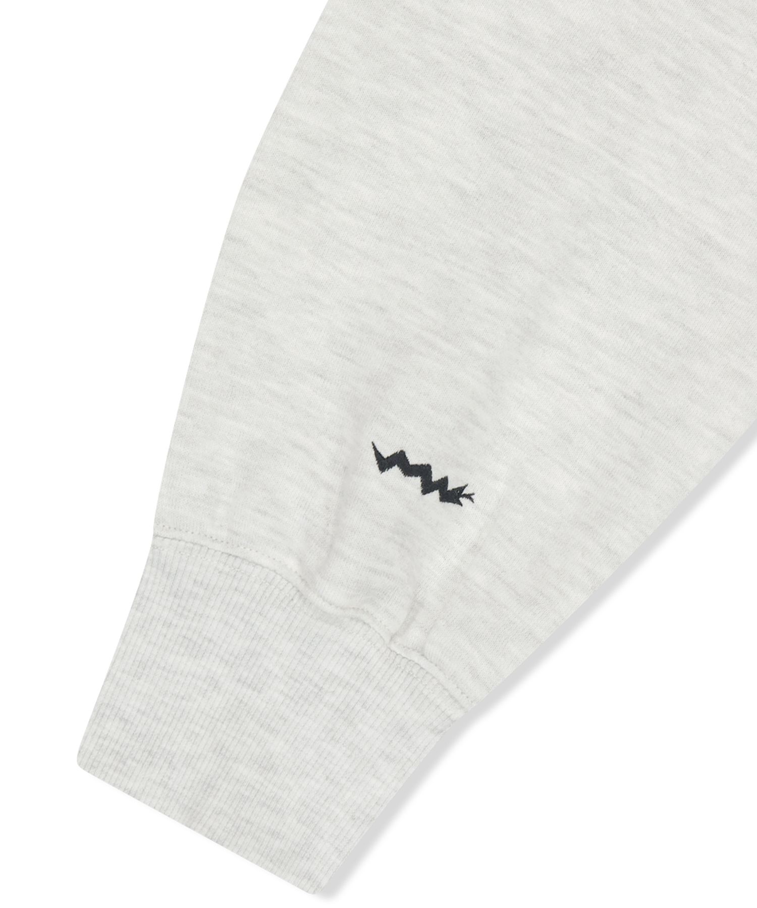 MUSINSA | YESEYESEE YES Snail Logo Zip-up Hoodie Light Gray