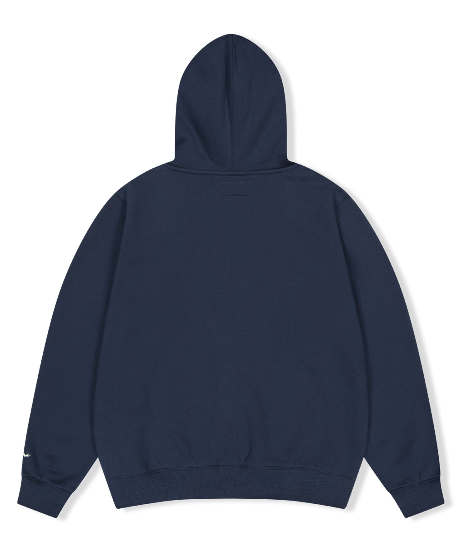 MUSINSA | YESEYESEE Y.E.S Snail Logo Zip-up Hoodie Navy