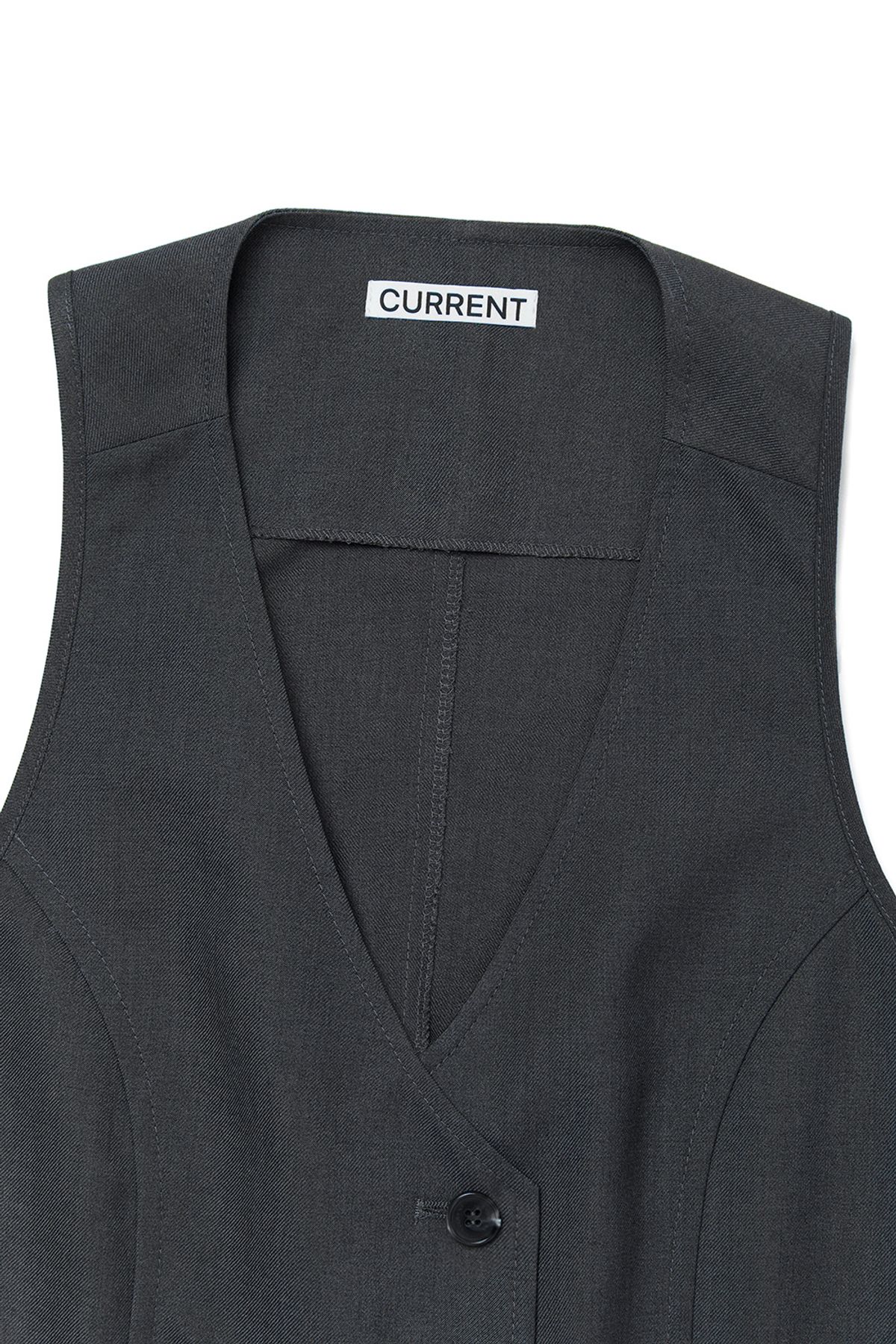 커렌트(CURRENT) ASYMMETRIC BANDING VEST [DEEP BLUE]