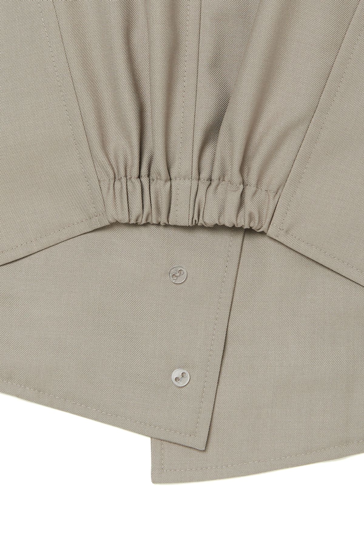 커렌트(CURRENT) ASYMMETRIC BANDING VEST [OATMEAL]