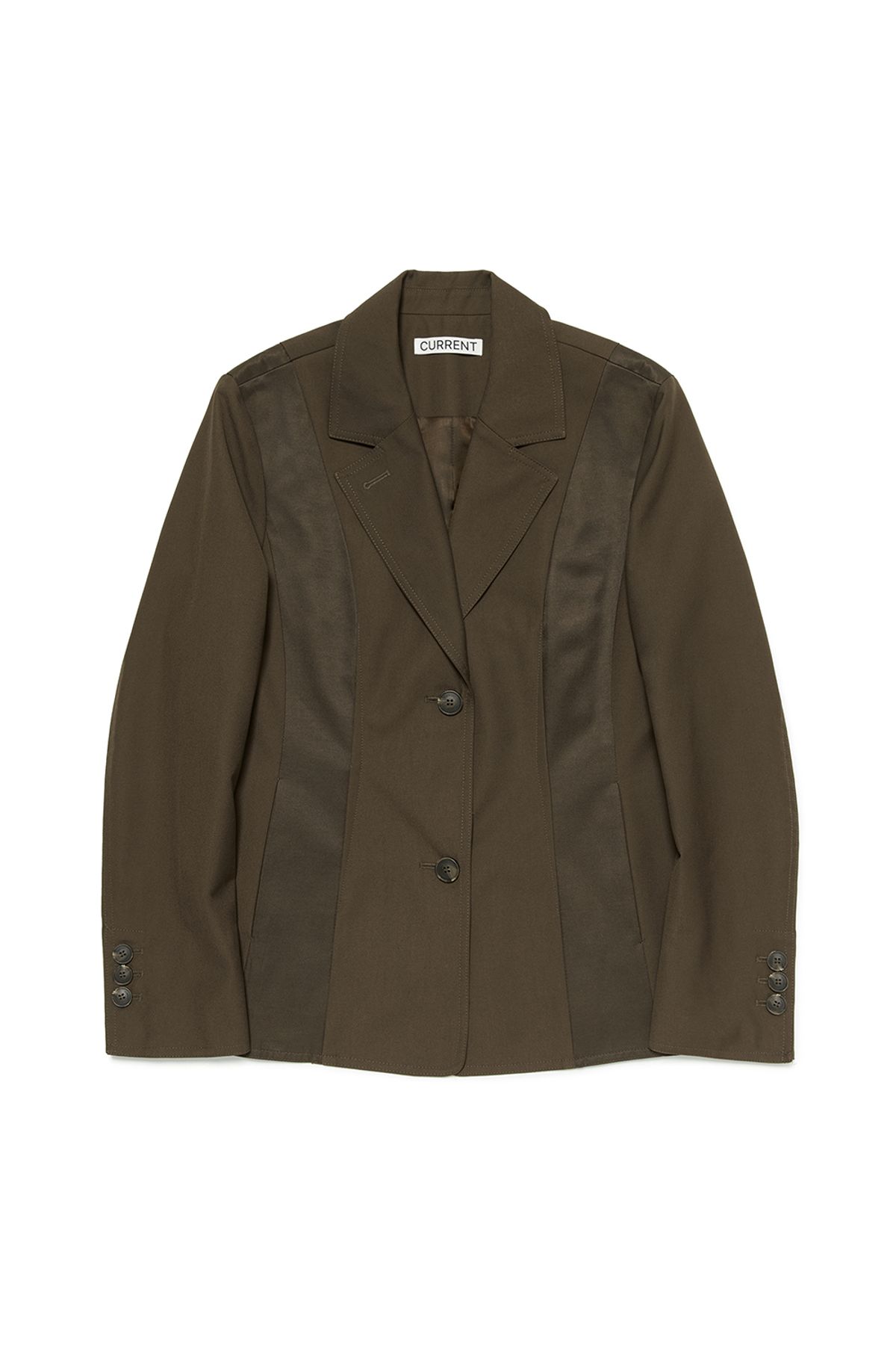 커렌트(CURRENT) FORMAL SINGLE BLAZER [BROWN]