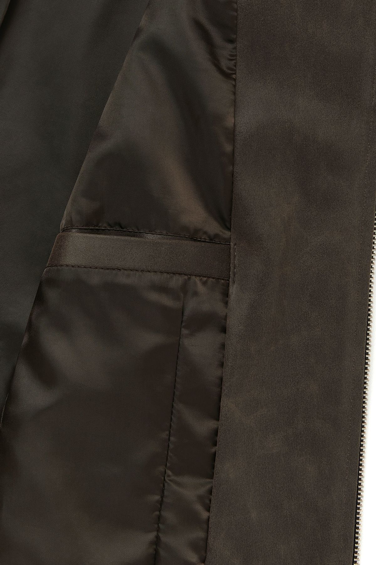 커렌트(CURRENT) FITTED CRACK LEATHER JACKET [DARK BROWN]