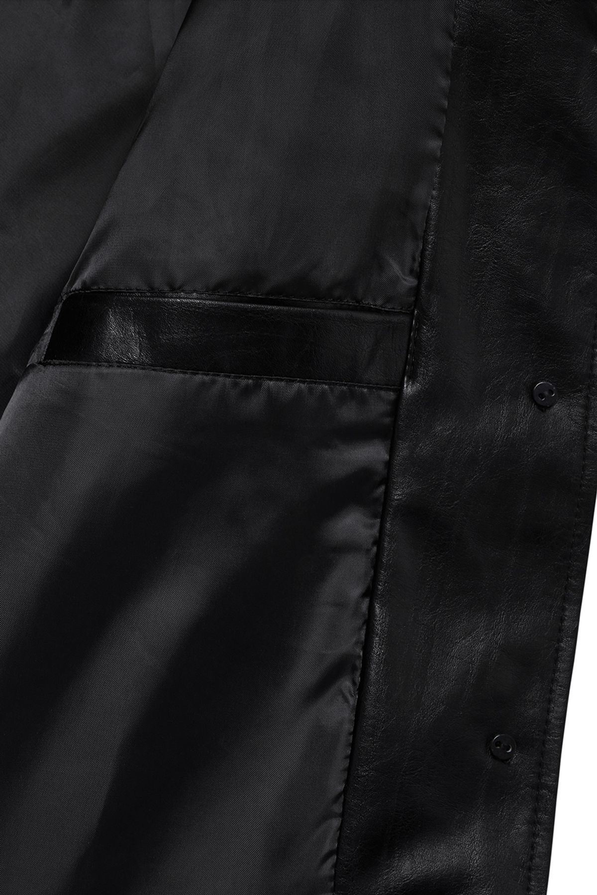 커렌트(CURRENT) CROP LEATHER JACKET [BLACK]