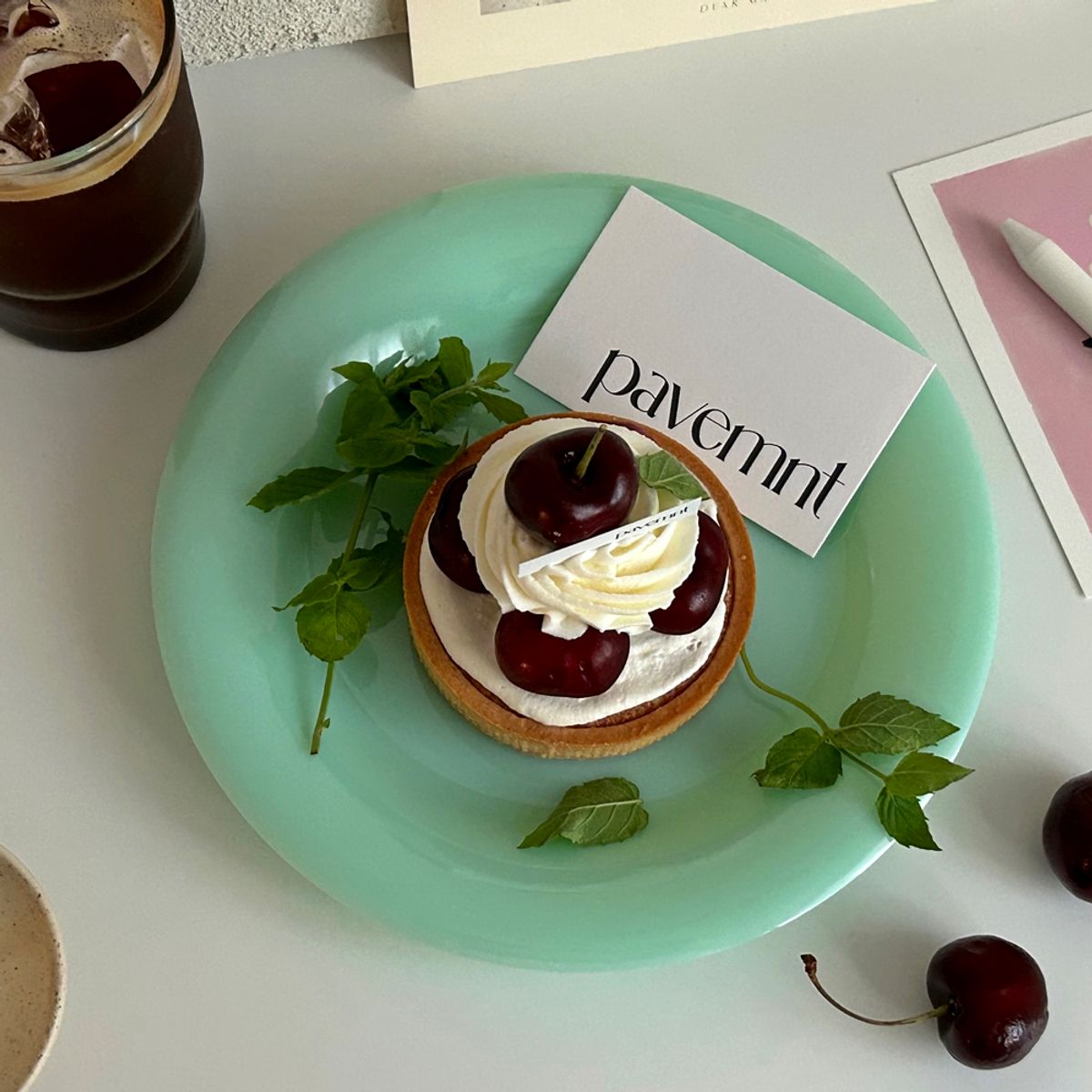 앨리건트 테이블(ELEGANT TABLE) 밀크소피 디저트플레이트 4color