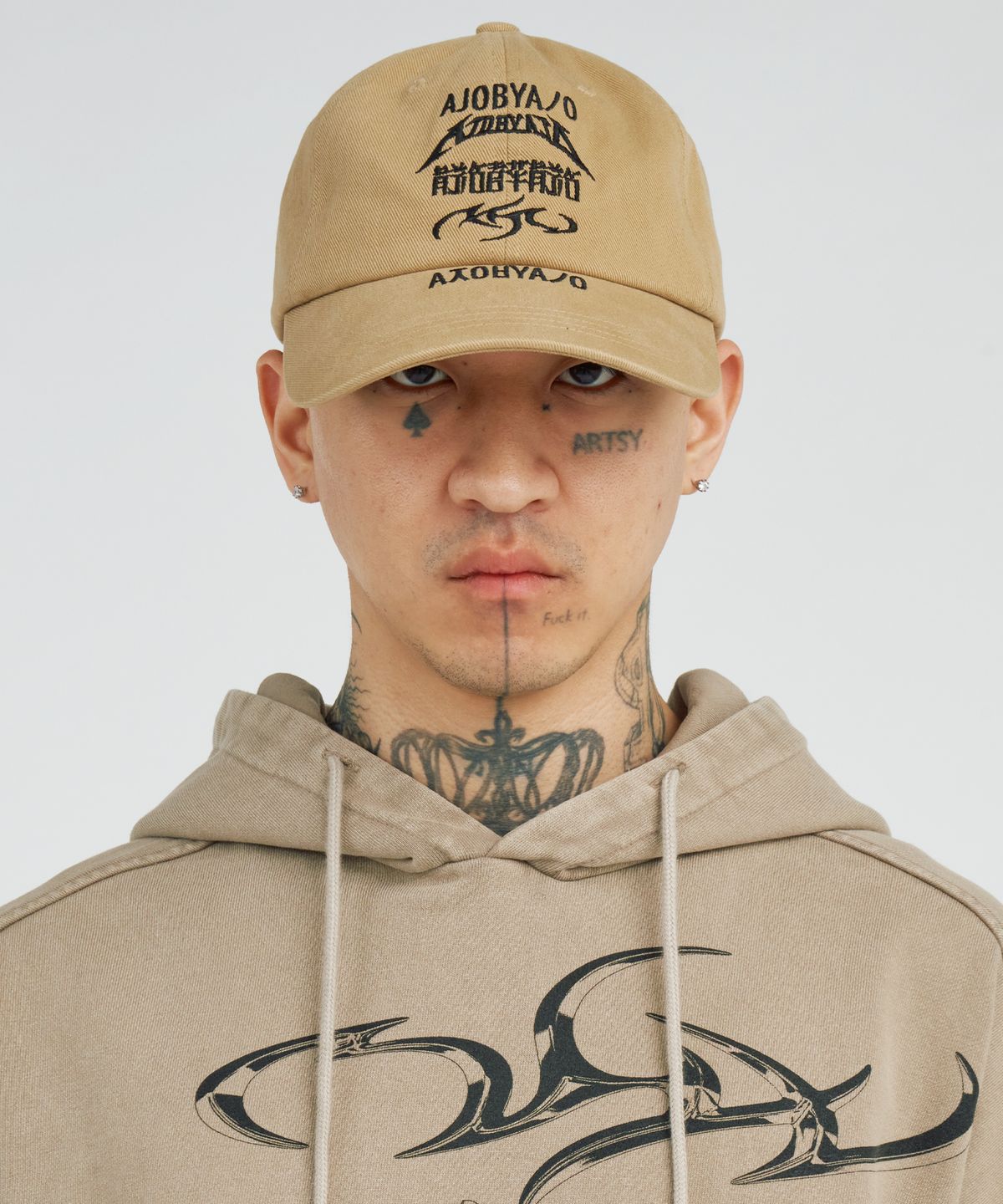 아조바이아조(AJOBYAJO) [PBA] Total Logo Cap [BEIGE]