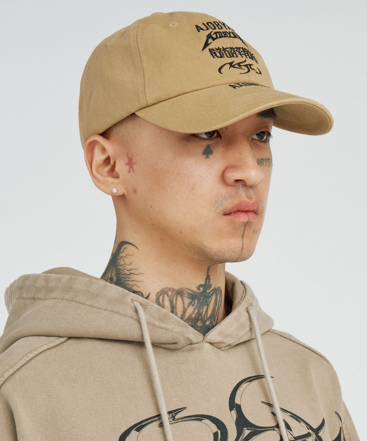 아조바이아조(AJOBYAJO) [PBA] Total Logo Cap [BEIGE]