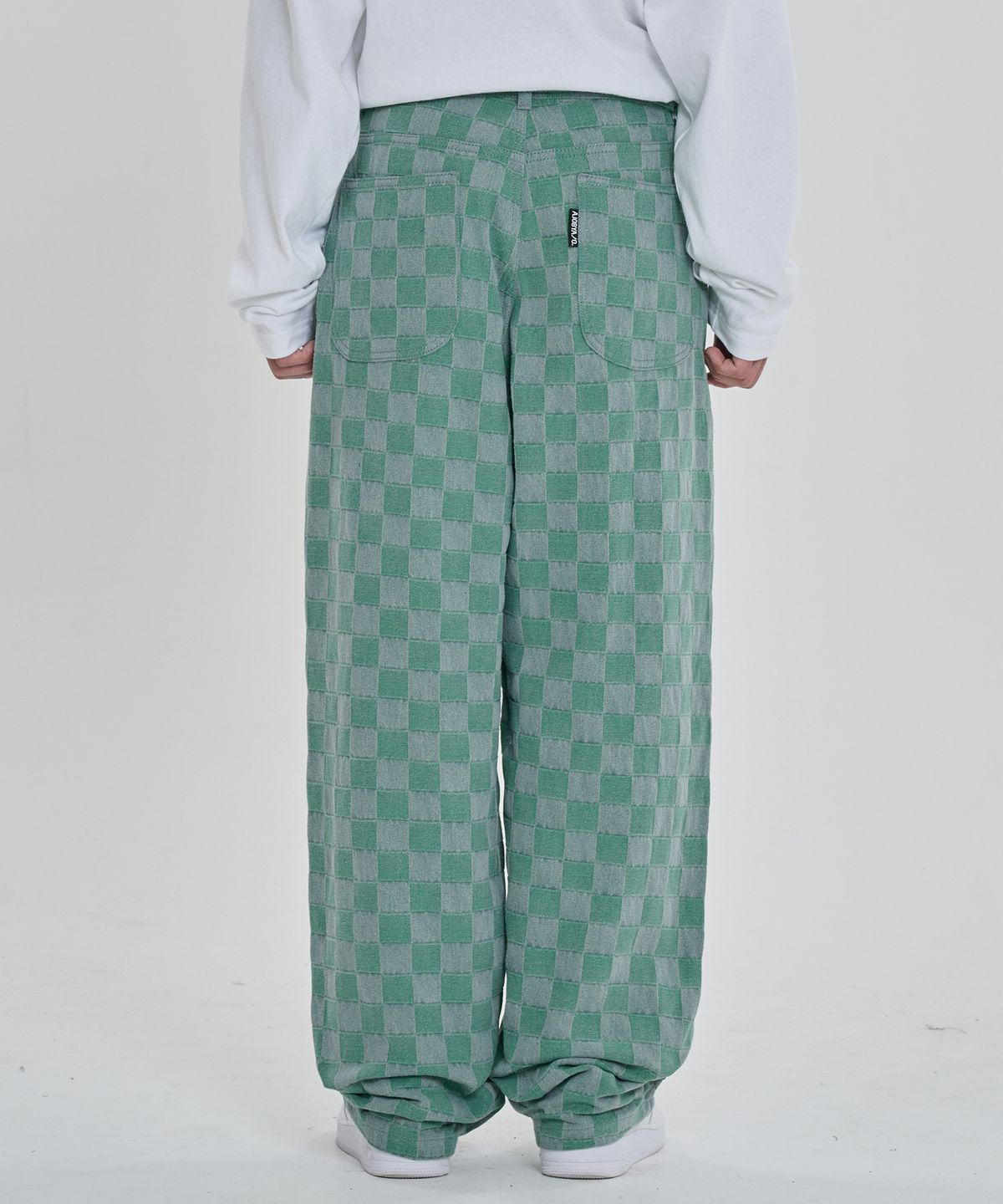 아조바이아조(AJOBYAJO) Checkerboard Denim Pants [MINT]