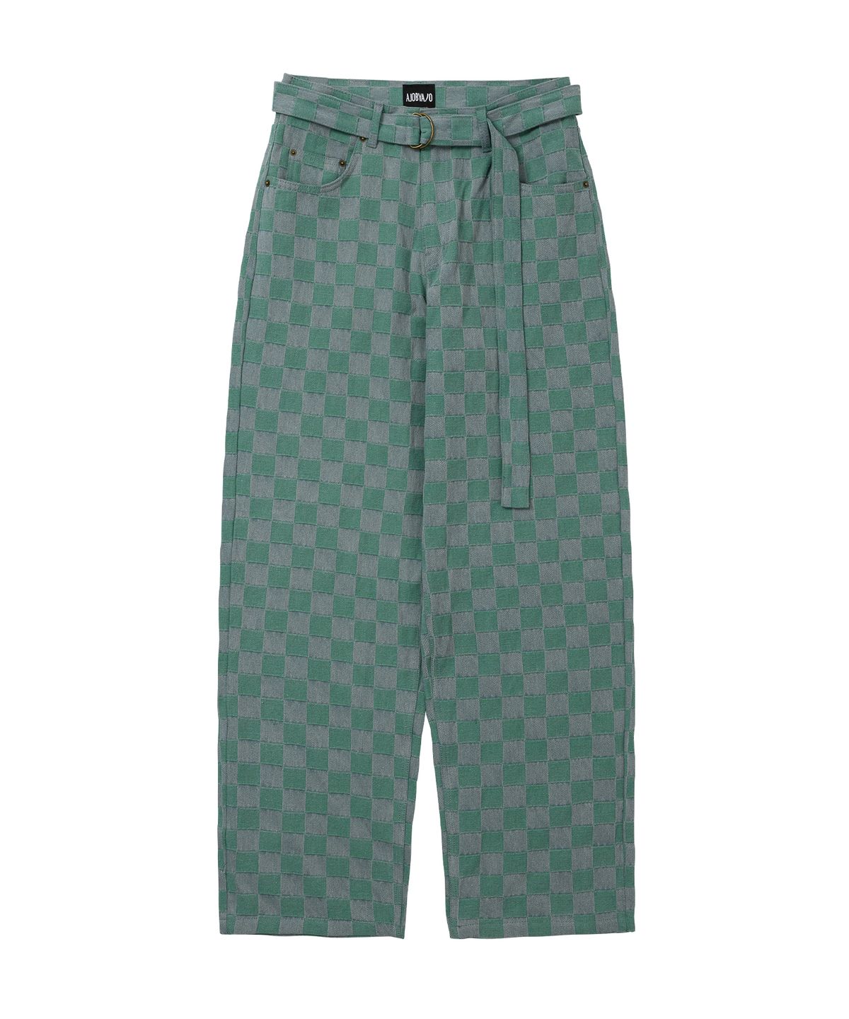 아조바이아조(AJOBYAJO) Checkerboard Denim Pants [MINT]