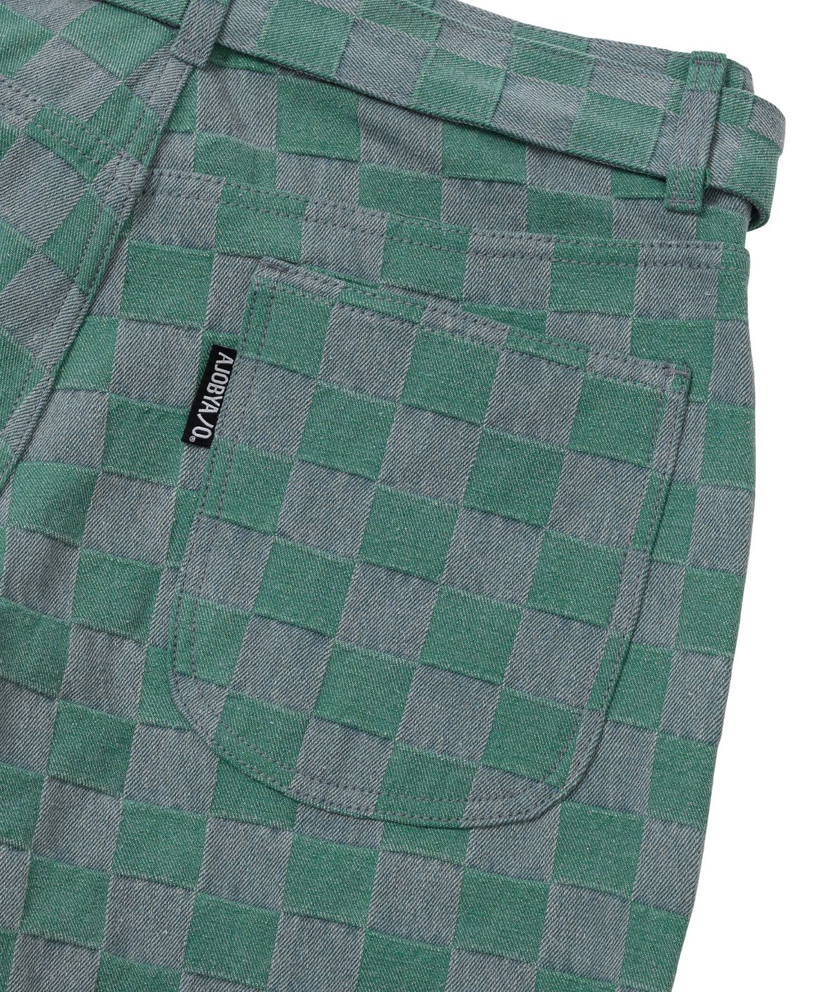 아조바이아조(AJOBYAJO) Checkerboard Denim Pants [MINT]