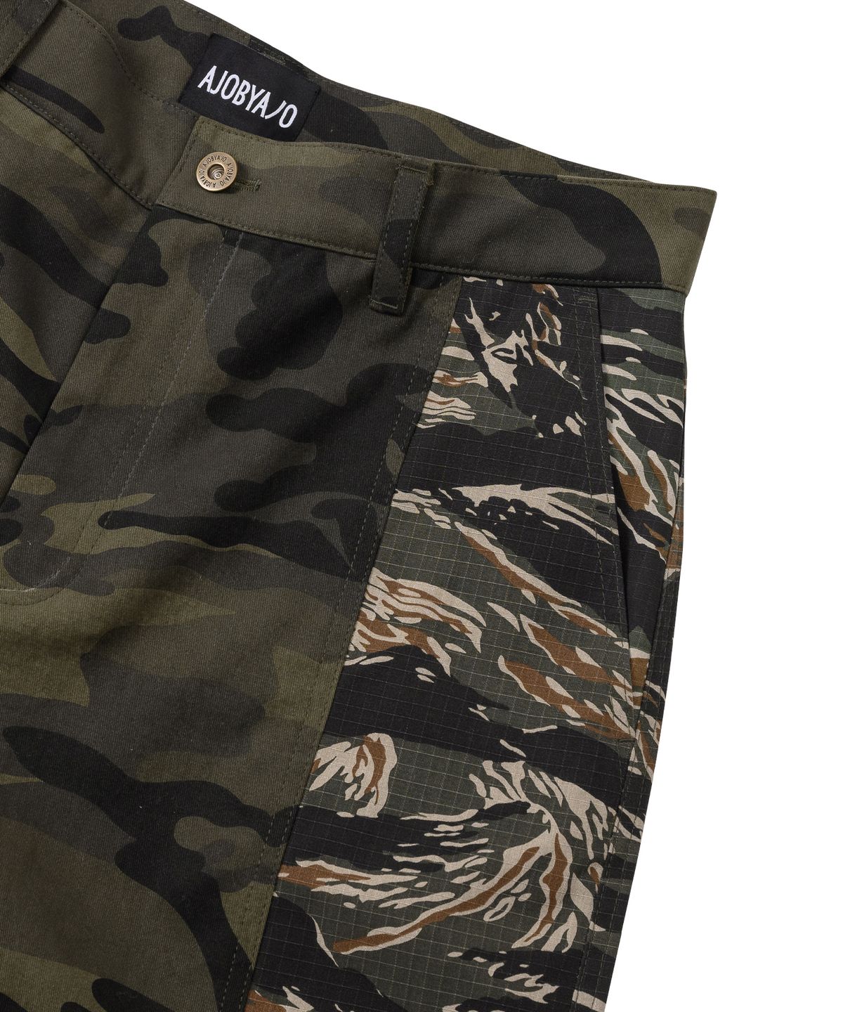 아조바이아조(AJOBYAJO) Camouflage Mixed Pants [KHAKI]