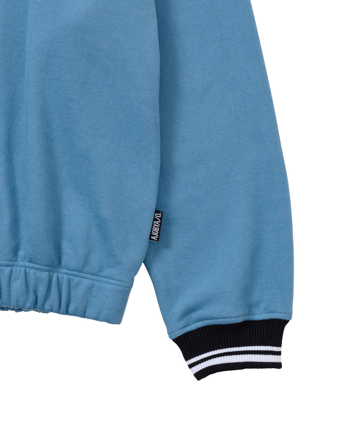 MUSINSA | AJOBYAJO Arch Logo V-Neck Sweatshirt [SKY BLUE]