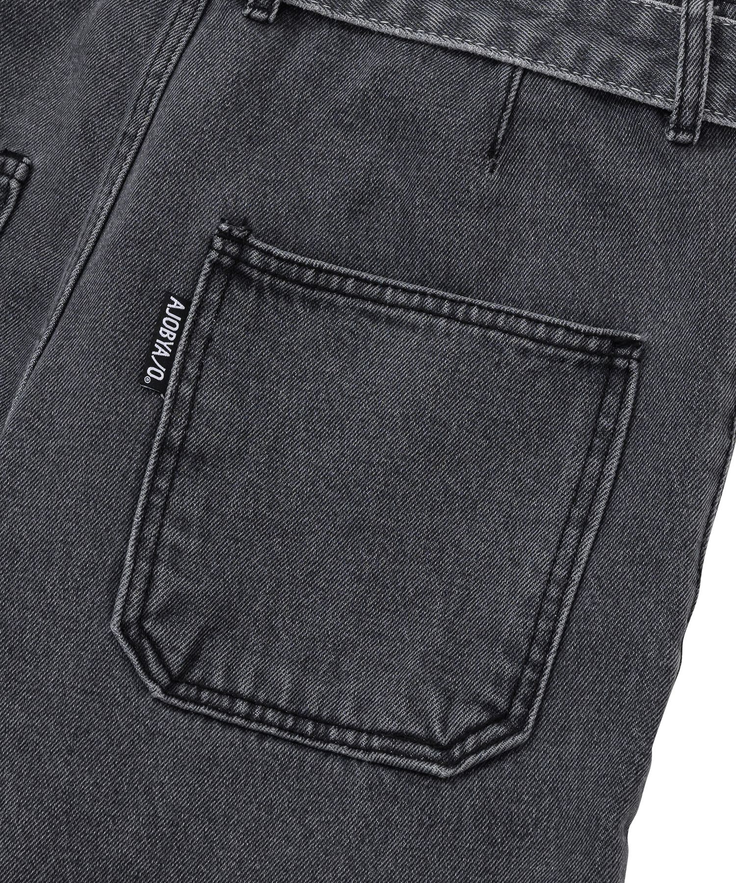 MUSINSA | AJOBYAJO Oversized Washed Denim Pants [GREY]
