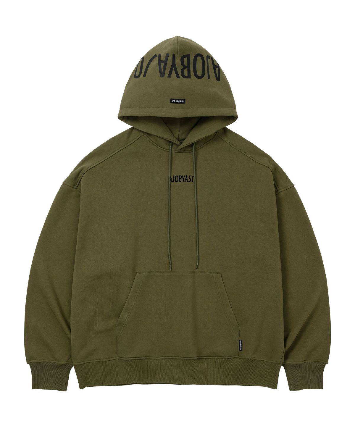아조바이아조(AJOBYAJO) [PBA] Five AJO Logos Washed Hoodie [KHAKI]