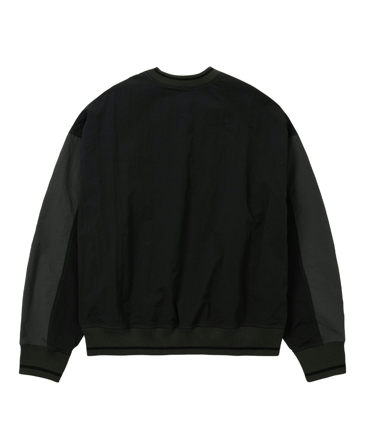아조바이아조(AJOBYAJO) [PBA] Total Logo Nylon Sweatshirt [CHARCOAL]