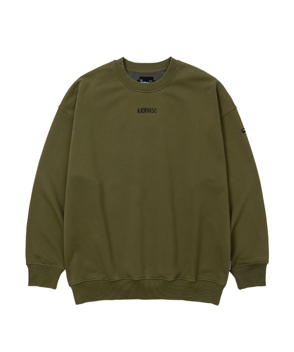 아조바이아조(AJOBYAJO) [PBA] Five AJO Logos Washed Sweatshirt [KHAKI]
