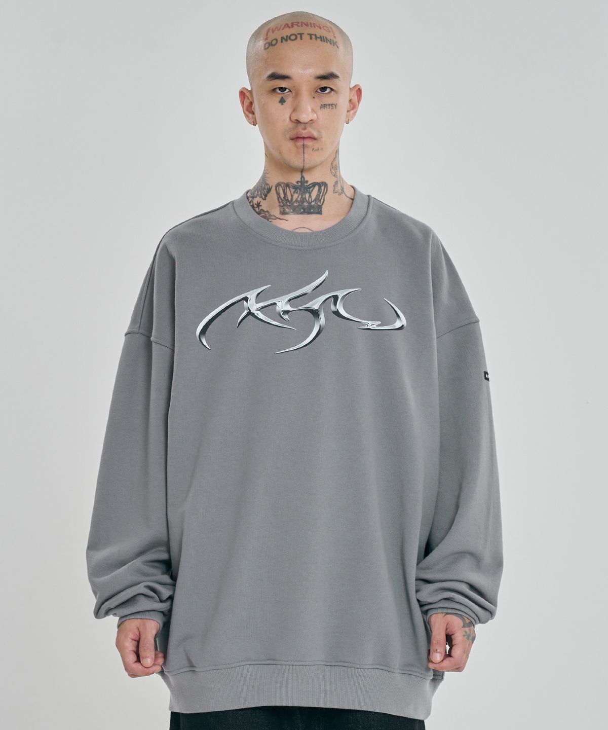 아조바이아조(AJOBYAJO) [PBA] Tribal AJO Sweatshirt [GREY]