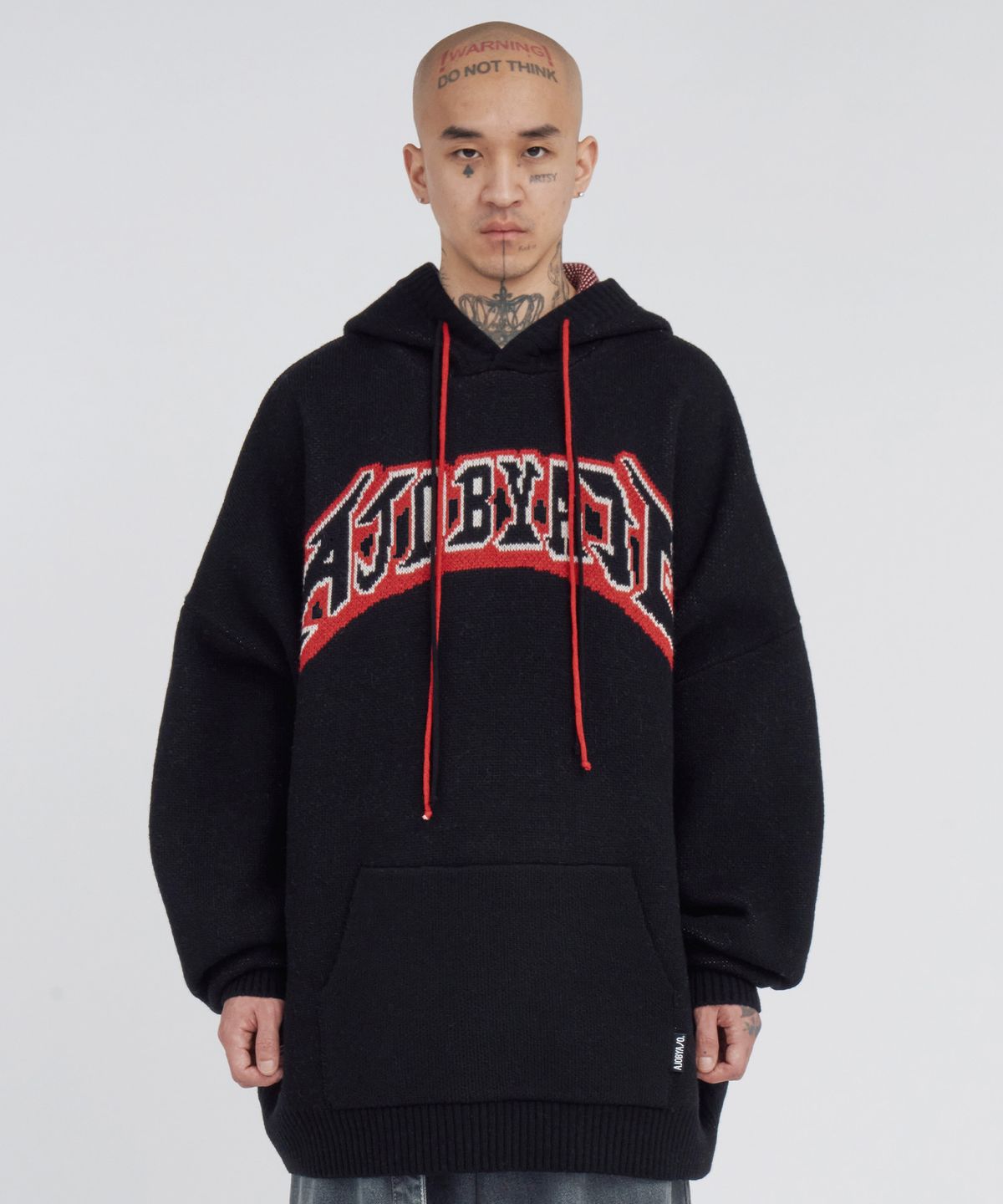 아조바이아조(AJOBYAJO) [PBA] AJOLICA Knit Hoodie [BLACK]