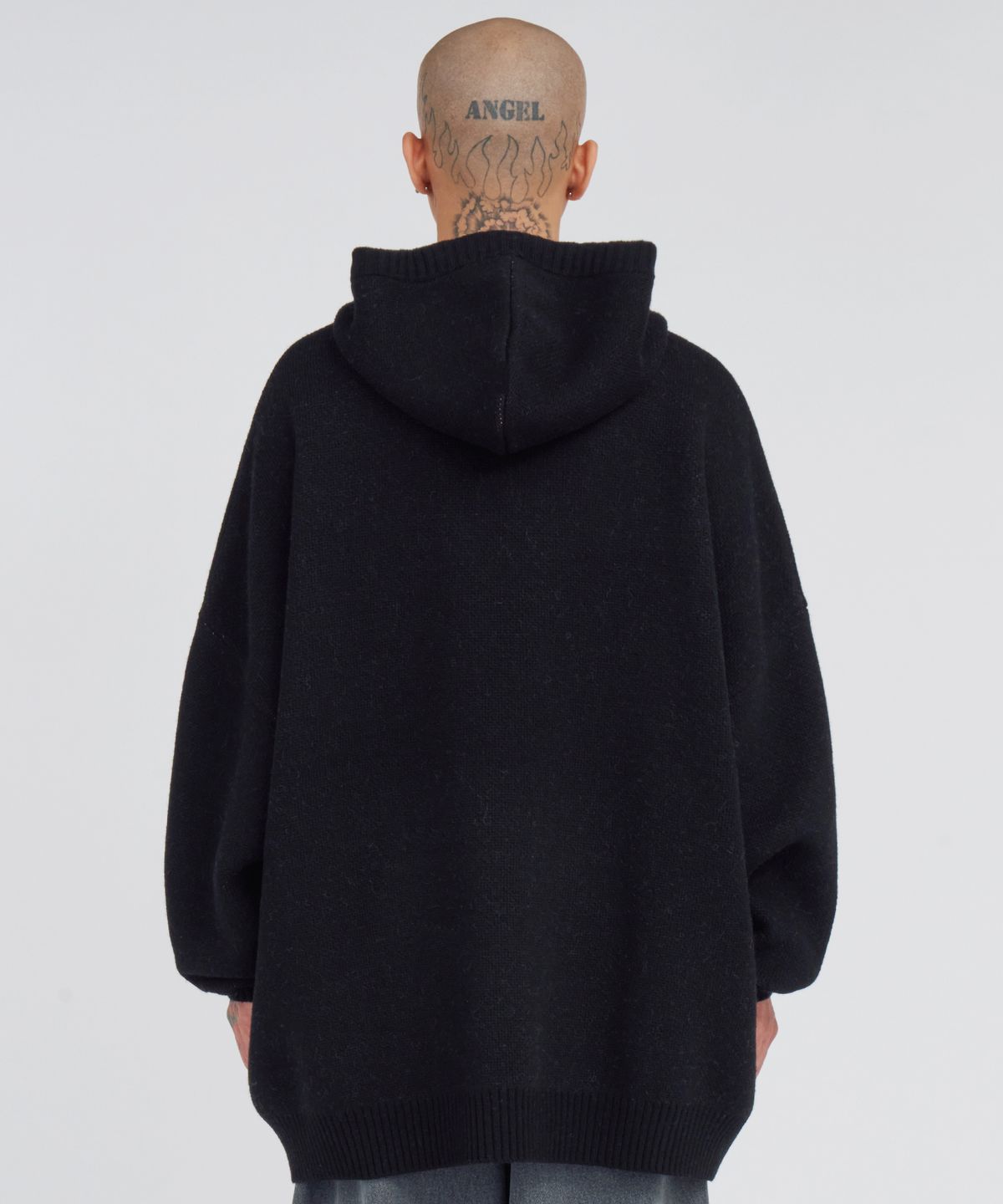 아조바이아조(AJOBYAJO) [PBA] AJOLICA Knit Hoodie [BLACK]