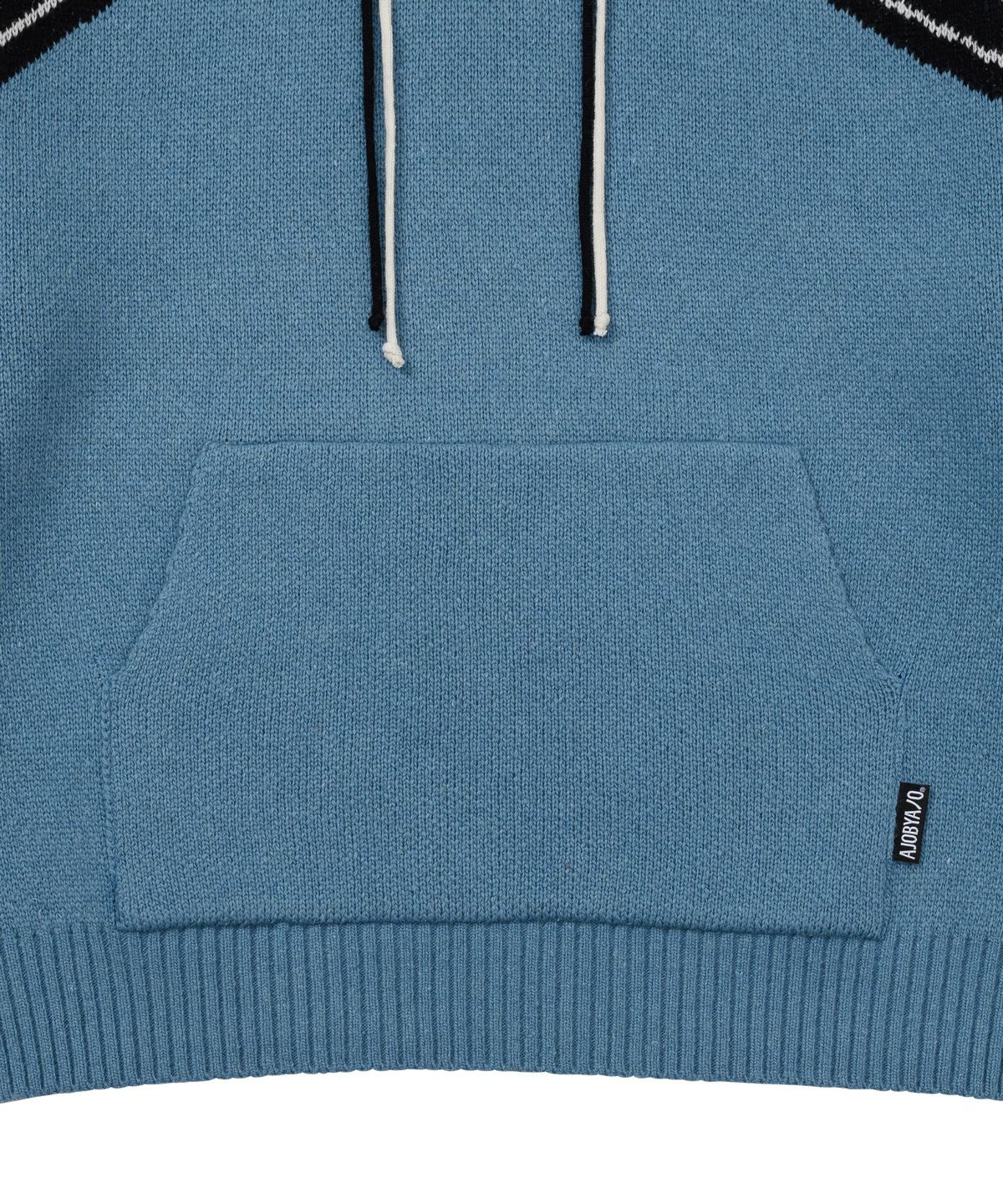 아조바이아조(AJOBYAJO) [PBA] AJOLICA Knit Hoodie [SKY BLUE]