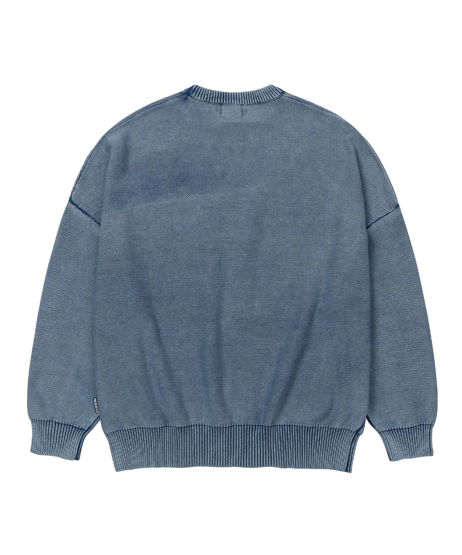 【AJO AJOBYAJO】23FW★ [PBA] Five AJO Logos Washed Sweat MUSINSA | AJOBYAJO [PBA] Five AJO Logos Washed Sweater